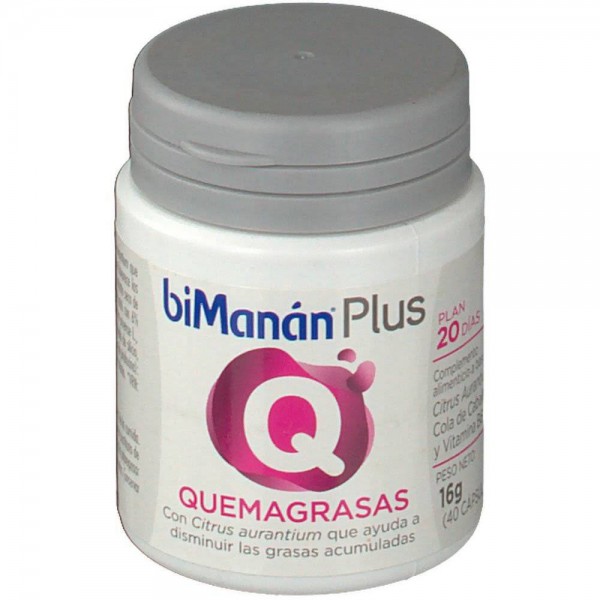 bimanan plus q quemagrasas 40 capsulas