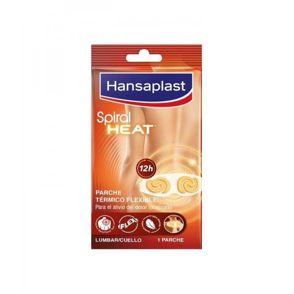 hansaplast spiral heat parche termico lumbar cuello 1 parche