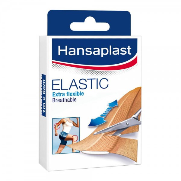 hansaplast elastic tira 1m x 6cm