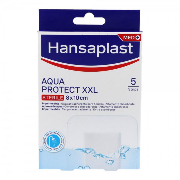 hansaplast aqua protect xxl 8x10 cm 5 uds
