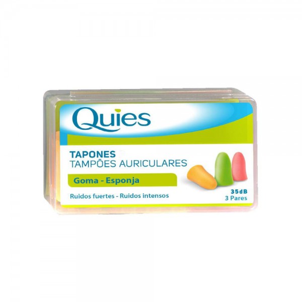 quies tapones goma espuma