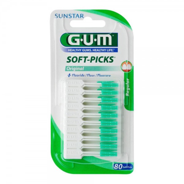 gum soft picks regular 80 u