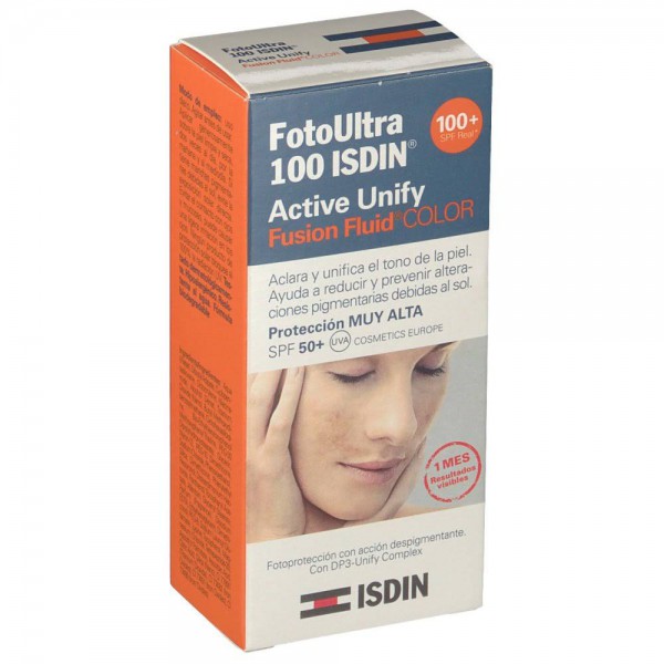 isdin fotoultra 100 active unify fusion fluid color 50 ml