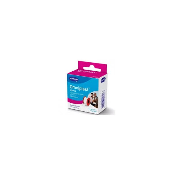 Esparadrapo Omniplast tela Blanco 5M x 2.5cm